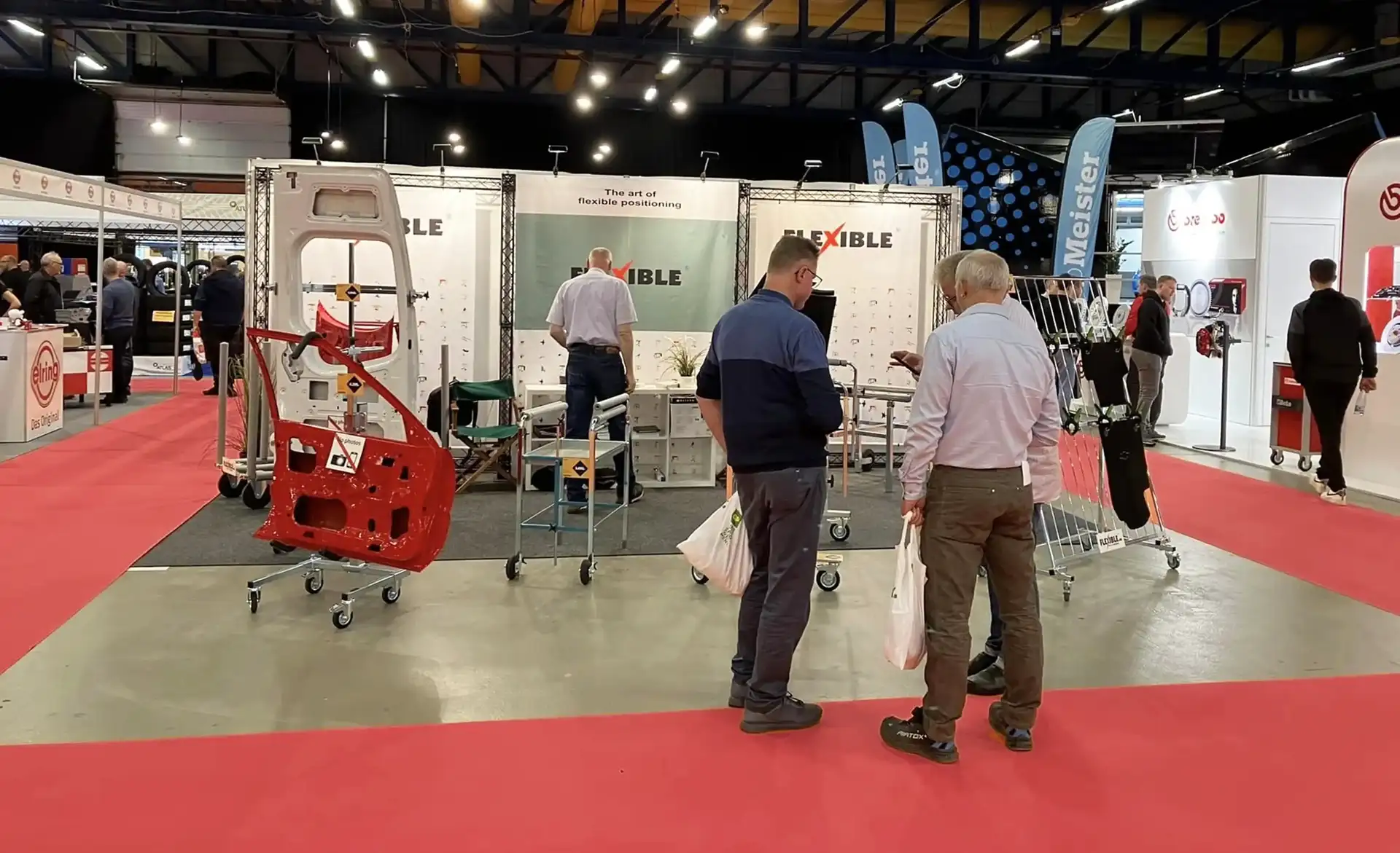 Flexible værkstedsudstyr messestand